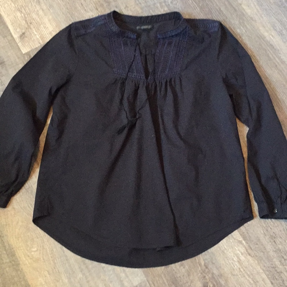 J.Crew Long Sleeve Lightweight Embroidered Top